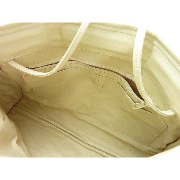 Vintage Womens Clutch Cream Faux Lizard Faux Leather Handbag Purse - Picture 5 of 6